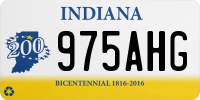 IN license plate 975AHG