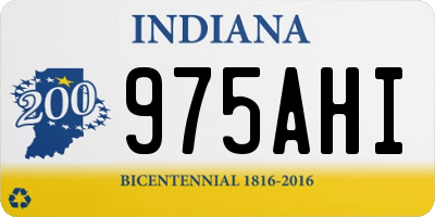 IN license plate 975AHI