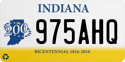 IN license plate 975AHQ