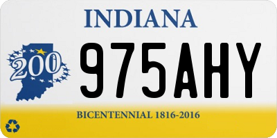 IN license plate 975AHY