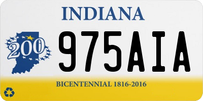 IN license plate 975AIA