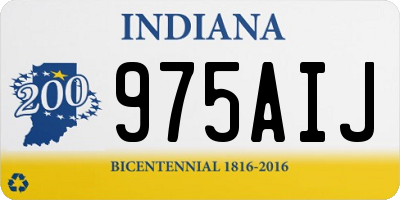 IN license plate 975AIJ