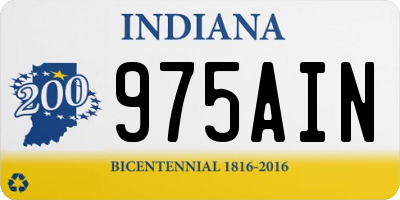 IN license plate 975AIN