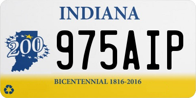 IN license plate 975AIP