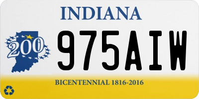 IN license plate 975AIW