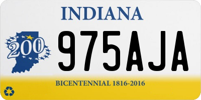 IN license plate 975AJA