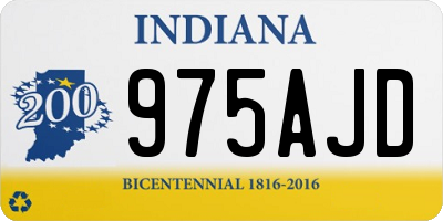 IN license plate 975AJD