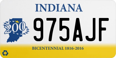 IN license plate 975AJF