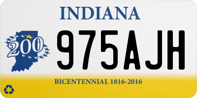 IN license plate 975AJH