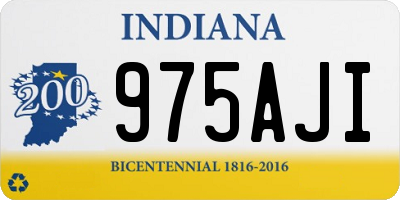 IN license plate 975AJI