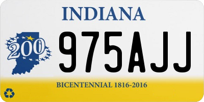 IN license plate 975AJJ