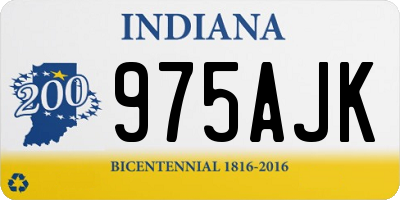 IN license plate 975AJK