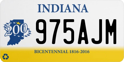 IN license plate 975AJM