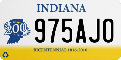 IN license plate 975AJO