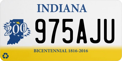 IN license plate 975AJU