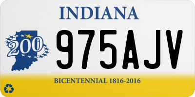 IN license plate 975AJV