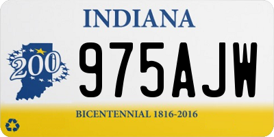 IN license plate 975AJW