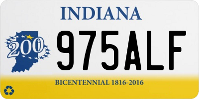 IN license plate 975ALF