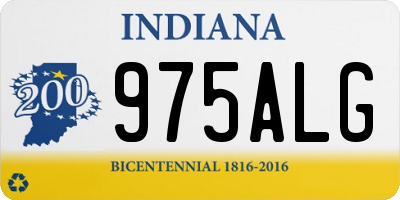 IN license plate 975ALG