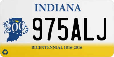 IN license plate 975ALJ