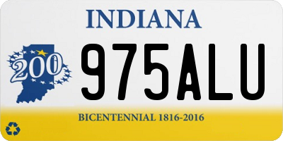 IN license plate 975ALU