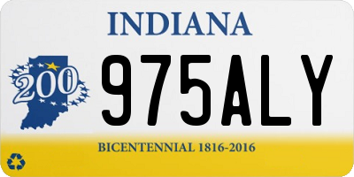 IN license plate 975ALY