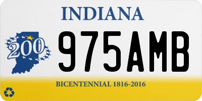 IN license plate 975AMB