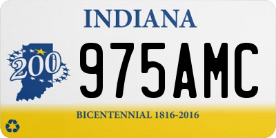 IN license plate 975AMC