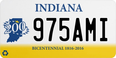 IN license plate 975AMI