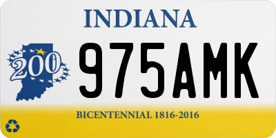 IN license plate 975AMK