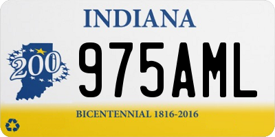 IN license plate 975AML