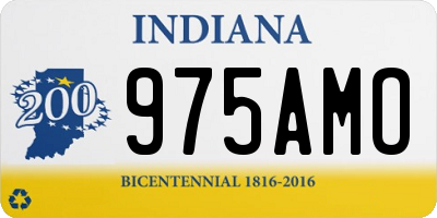 IN license plate 975AMO