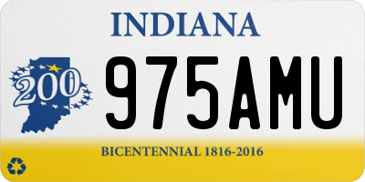 IN license plate 975AMU