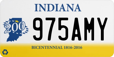 IN license plate 975AMY