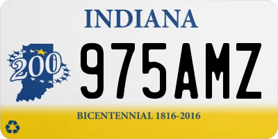 IN license plate 975AMZ