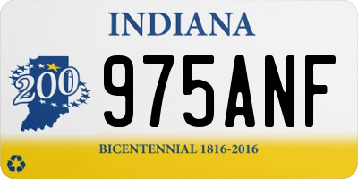IN license plate 975ANF