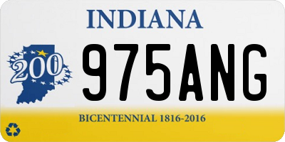 IN license plate 975ANG