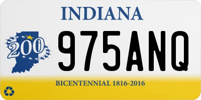 IN license plate 975ANQ