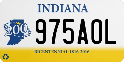 IN license plate 975AOL