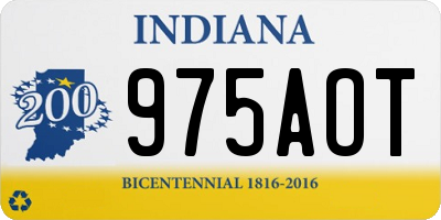 IN license plate 975AOT