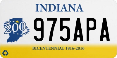IN license plate 975APA