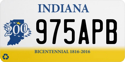 IN license plate 975APB