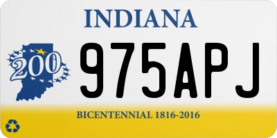 IN license plate 975APJ