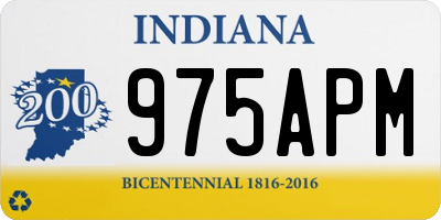 IN license plate 975APM