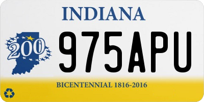 IN license plate 975APU