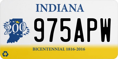 IN license plate 975APW