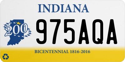 IN license plate 975AQA