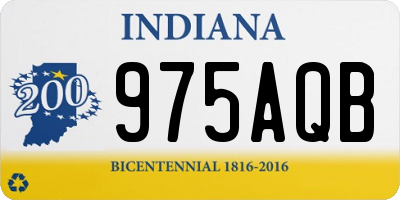 IN license plate 975AQB