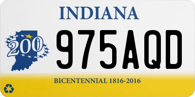 IN license plate 975AQD