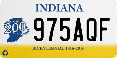 IN license plate 975AQF